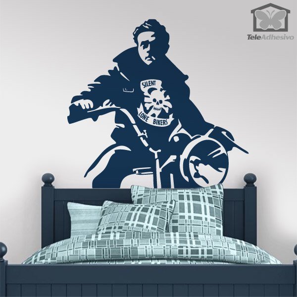 Stickers muraux: James Dean Motorbike