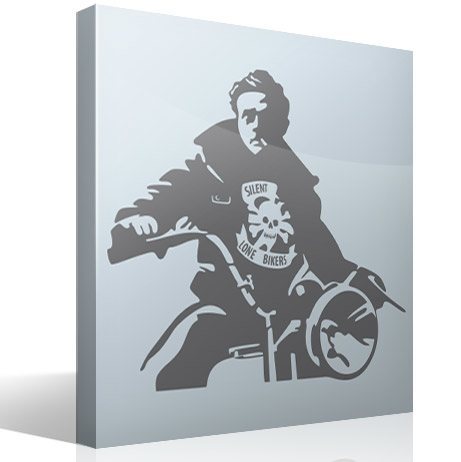 Stickers muraux: James Dean Motorbike