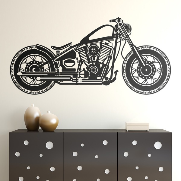 Stickers muraux: Harley Moto