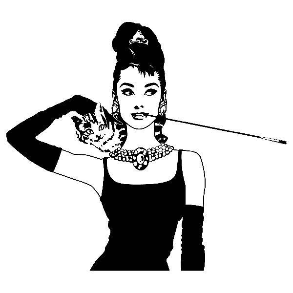 Stickers muraux: Audrey Hepburn