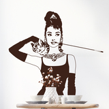 Stickers muraux: Audrey Breakfast 4