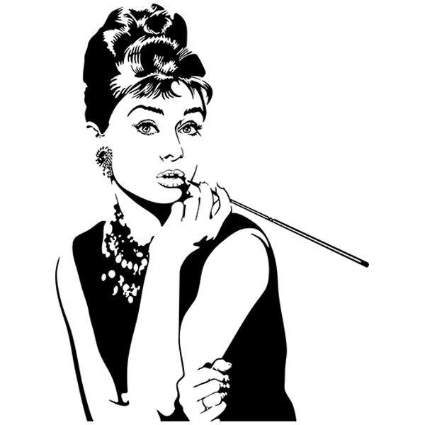 Autocollants: Audrey Hepburn