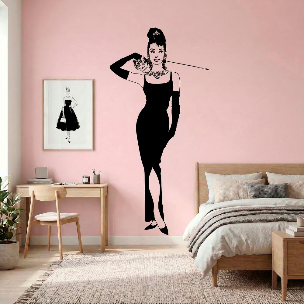 Audrey avec son chat 18