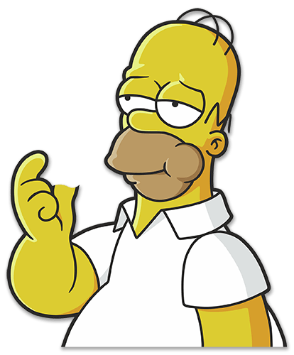Autocollants: Homer Simpson