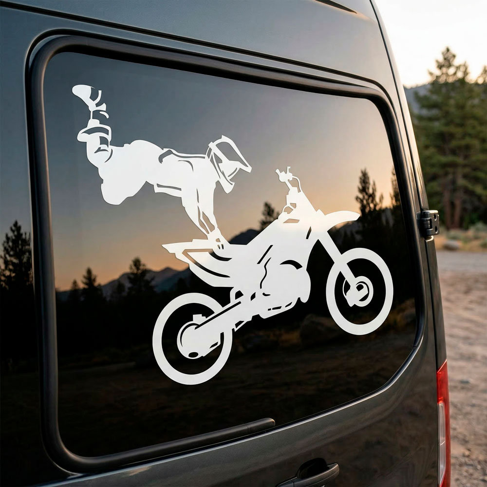 Stickers muraux: Motocross Freestyle