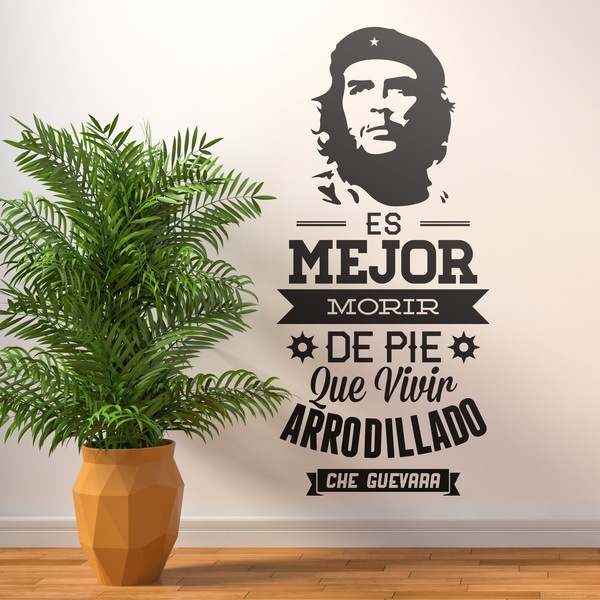 Stickers muraux: Es mejor morir de pie - Che Guevara