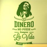 Stickers muraux: El dinero no puede comprar la vida - Bob Marley 3