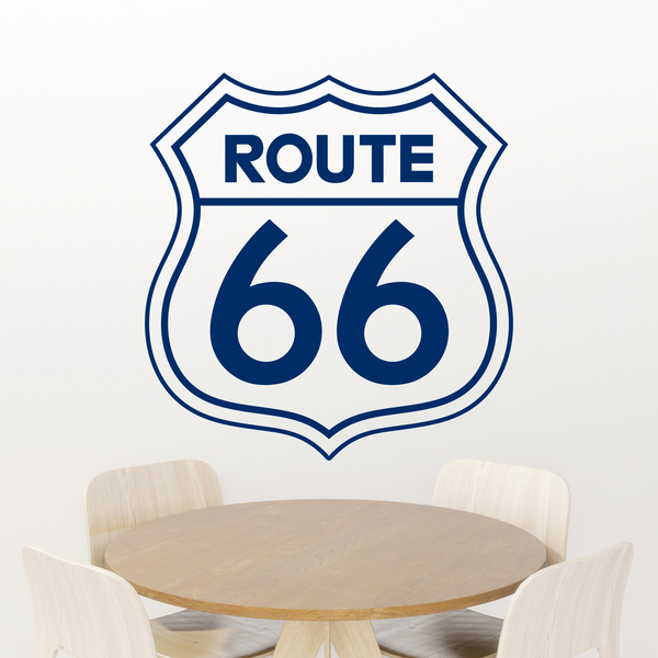 Stickers muraux: Signe de la route 66 0