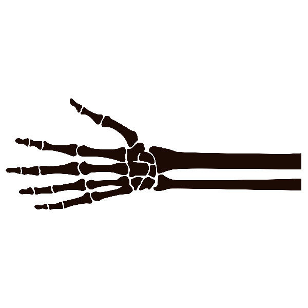 Autocollants: Squelette de une main