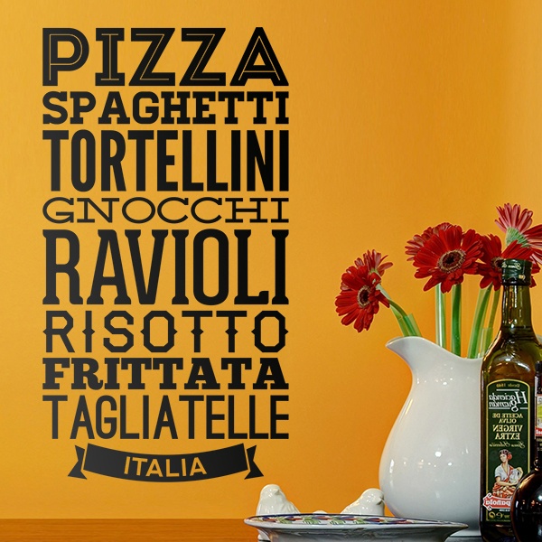 Stickers muraux: Gastronomie d Italie