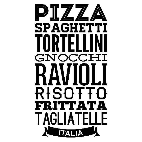 Stickers muraux: Gastronomie d Italie