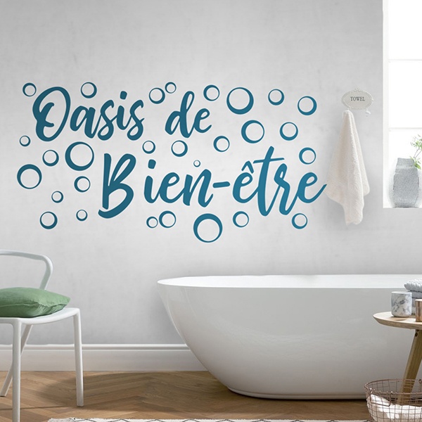 Stickers muraux: Oasis de bien-être - français