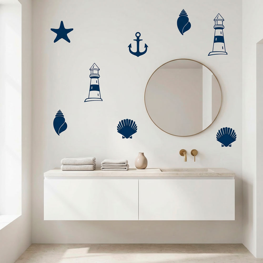 Stickers muraux: Symboles marins