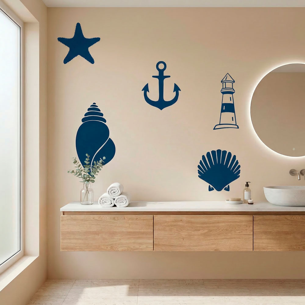 Stickers muraux: Symboles marins