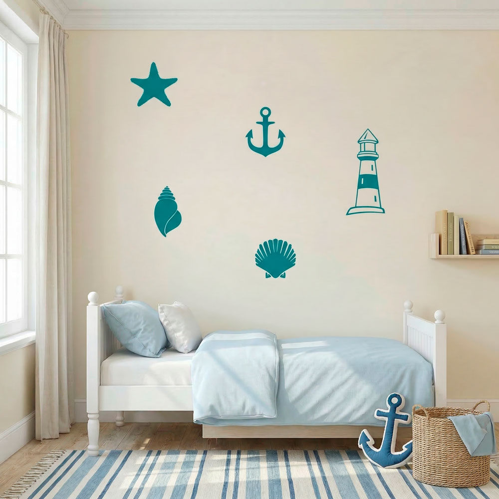 Stickers muraux: Symboles marins
