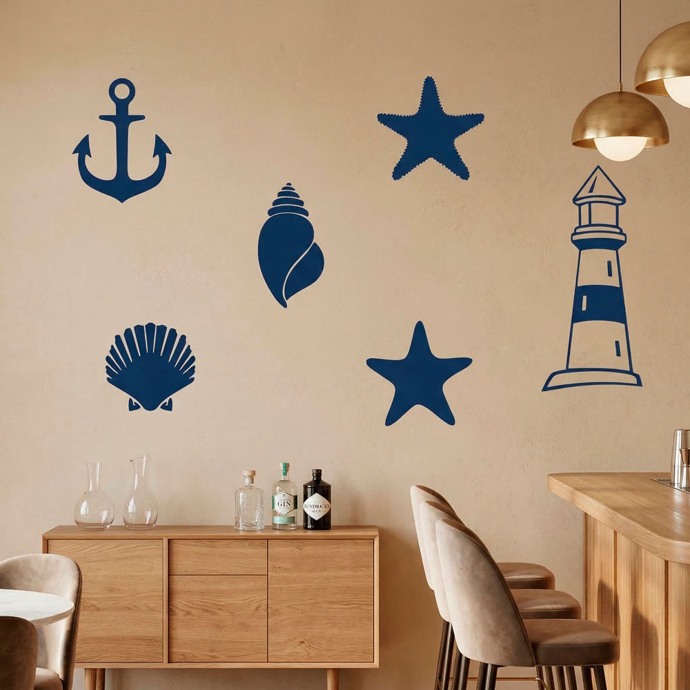 Stickers muraux: Symboles marins