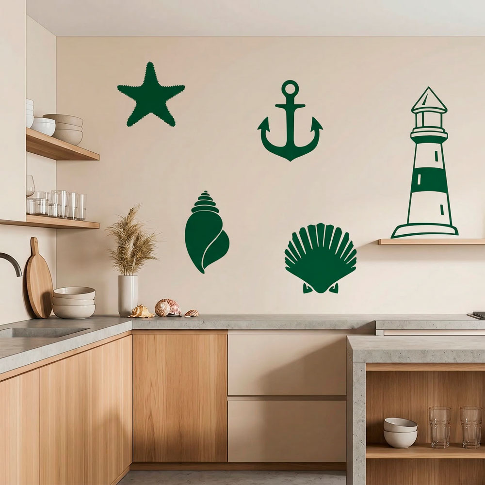 Stickers muraux: Symboles marins