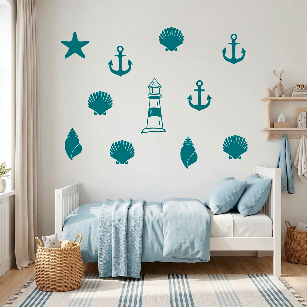 Stickers muraux: Symboles marins