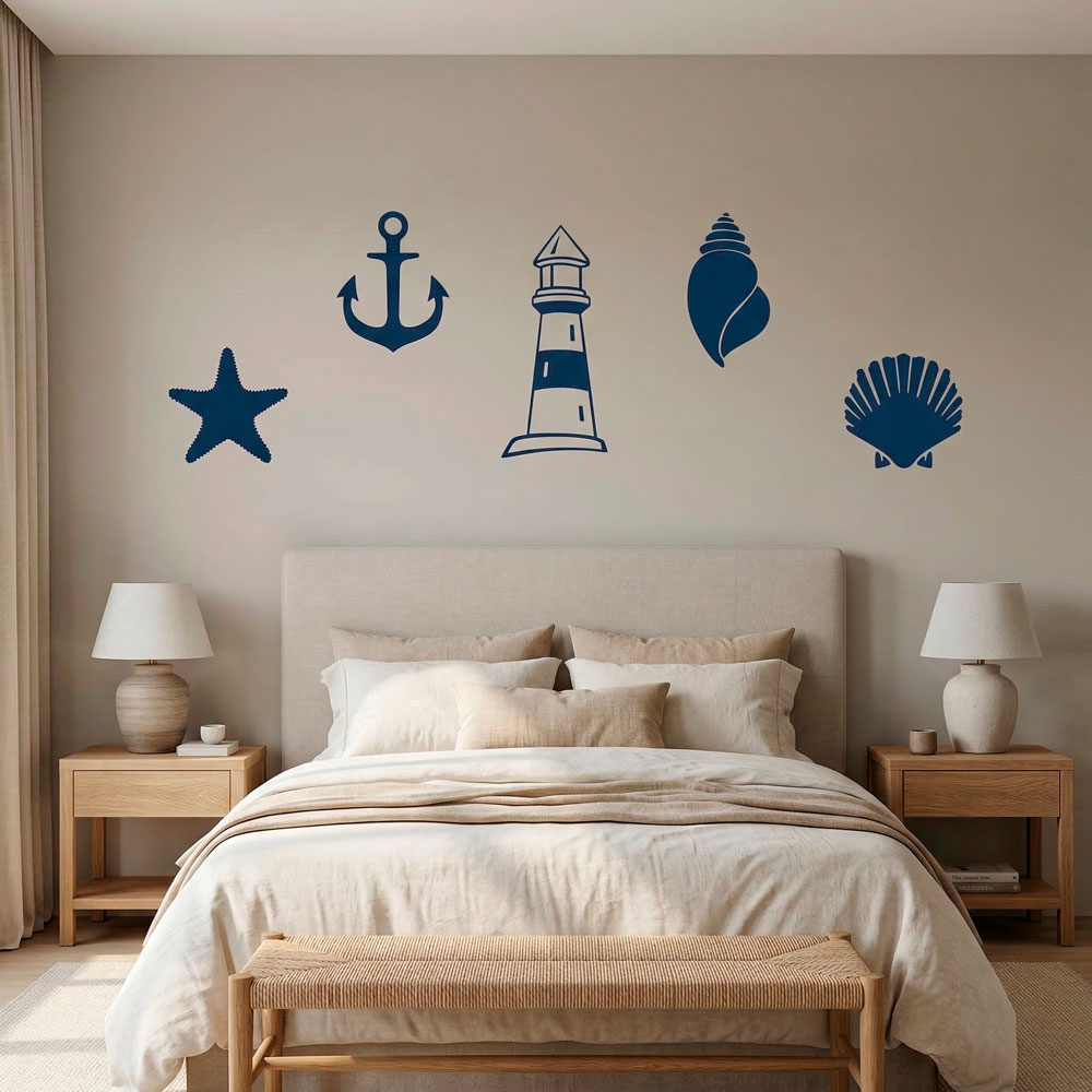 Stickers muraux: Symboles marins