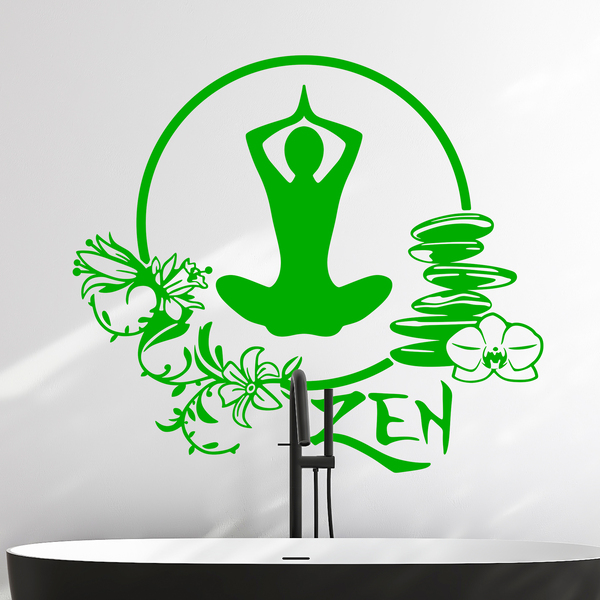 Stickers muraux: Exercice d’yoga méditation