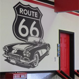 Stickers muraux: Corvette Route 66 2