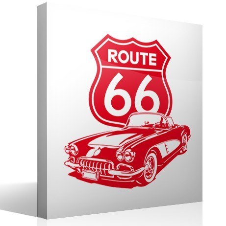 Stickers muraux: Corvette Route 66