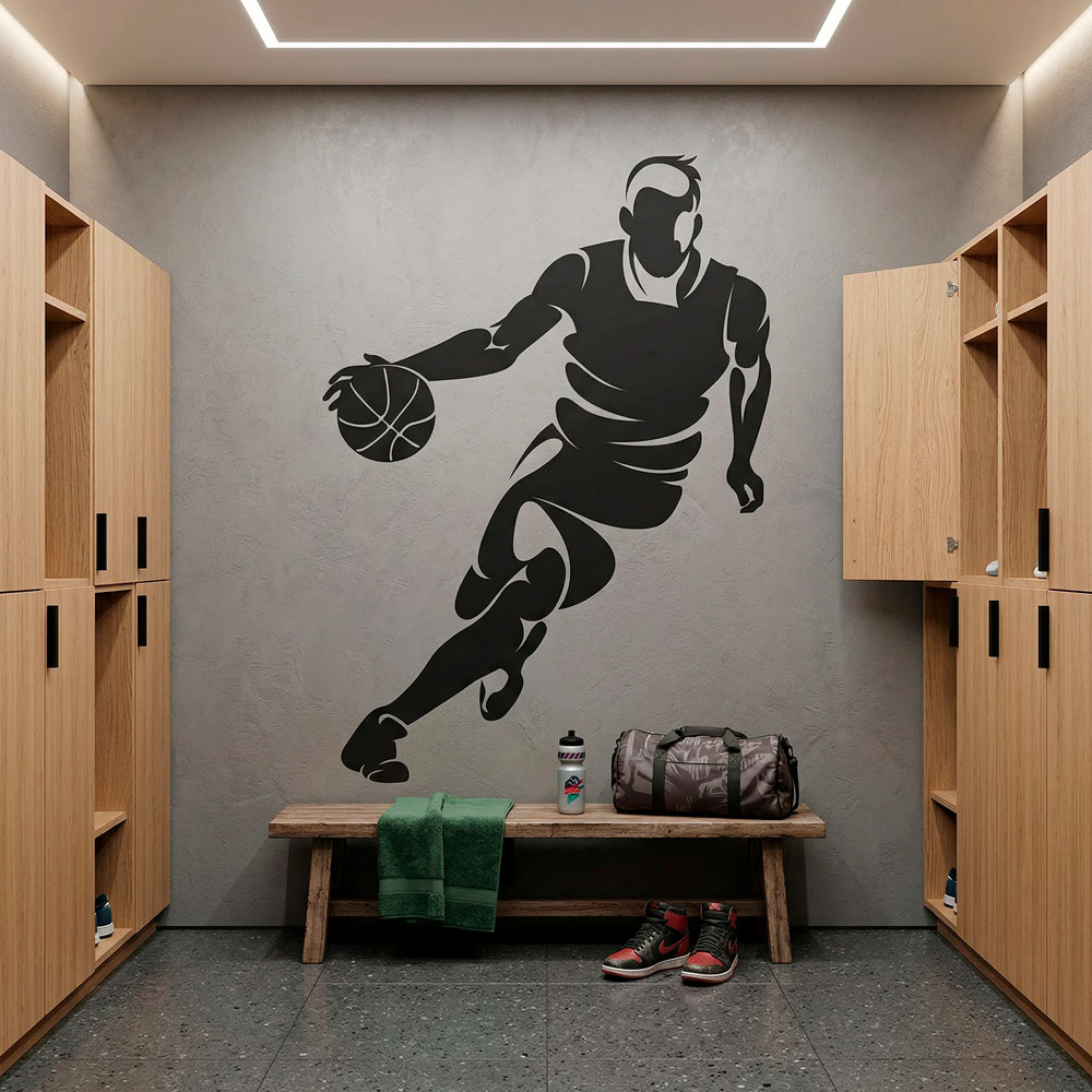 Basketteur dribblant 11