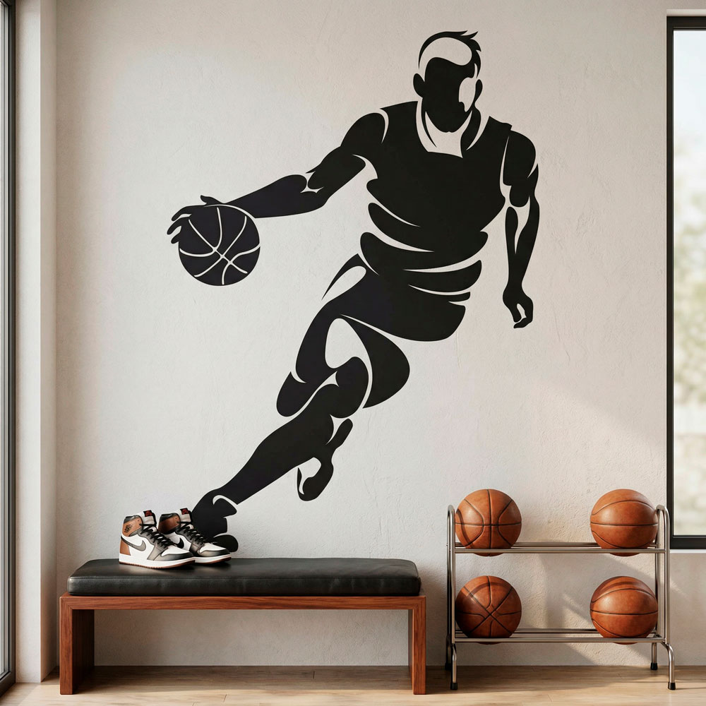Basketteur dribblant 12