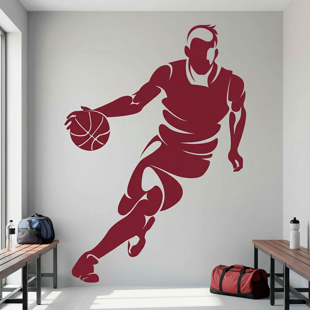 Basketteur dribblant 13