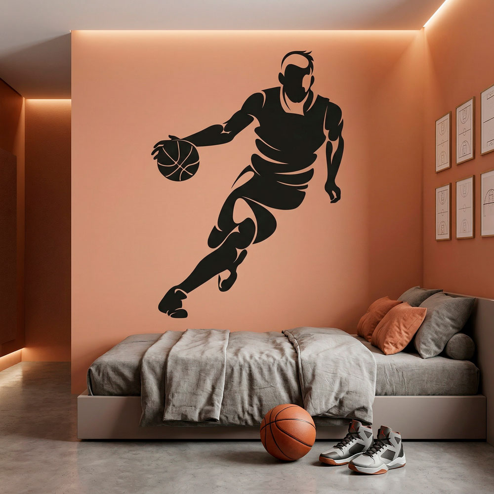 Basketteur dribblant 15
