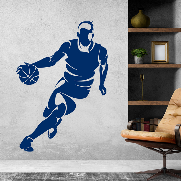 Stickers muraux: Basketteur dribblant