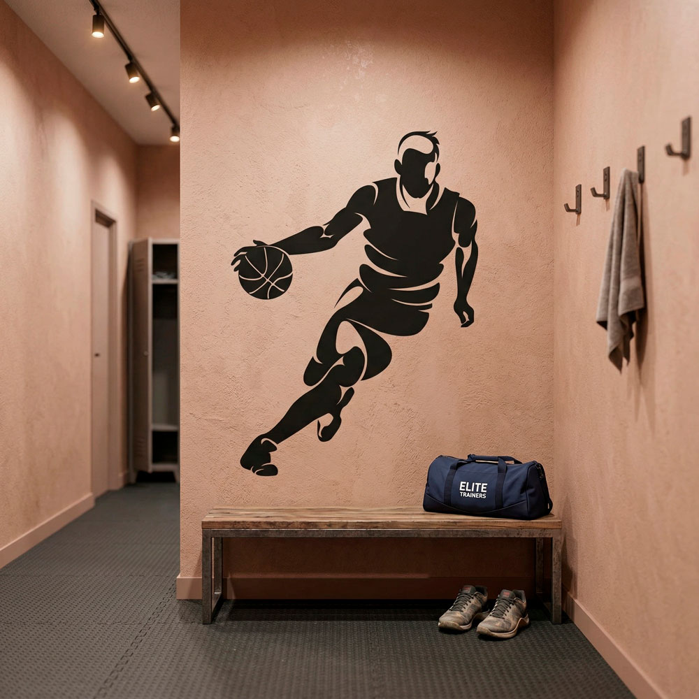 Basketteur dribblant 7