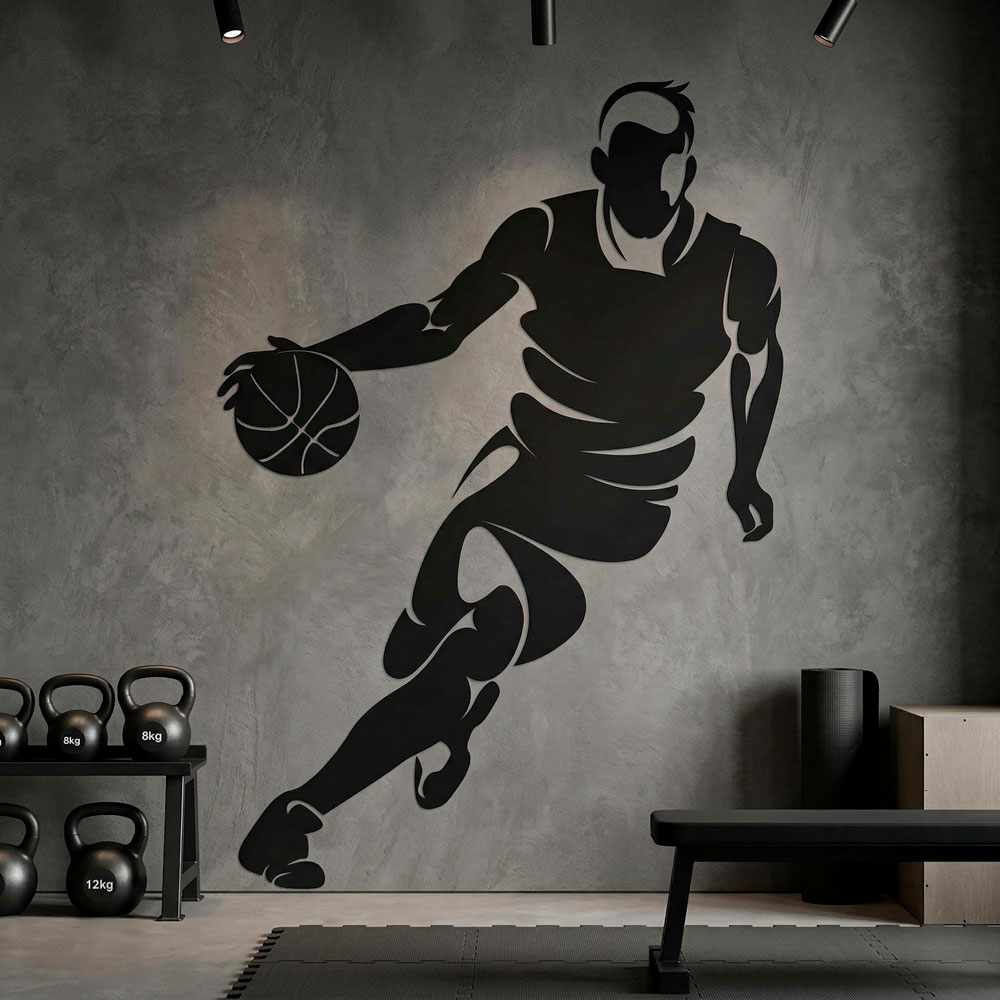 Basketteur dribblant 8