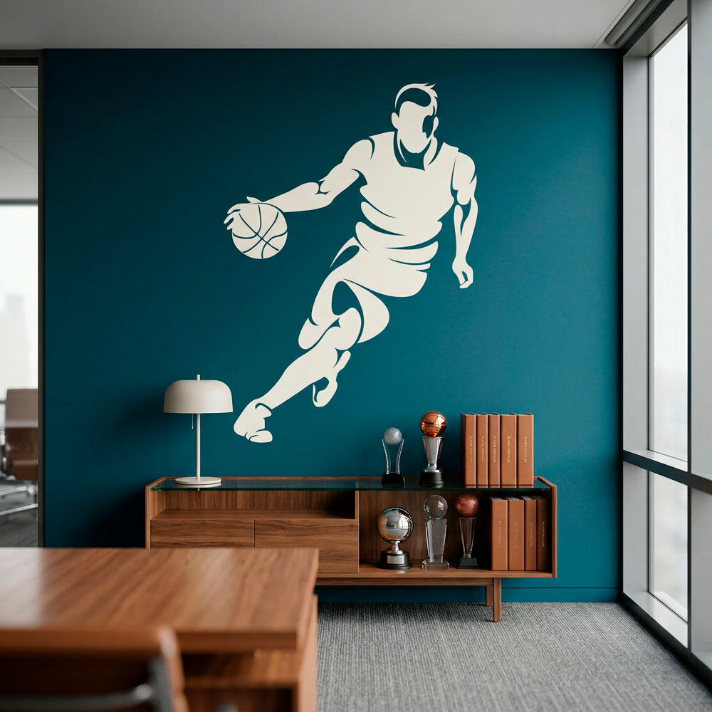 Basketteur dribblant 9