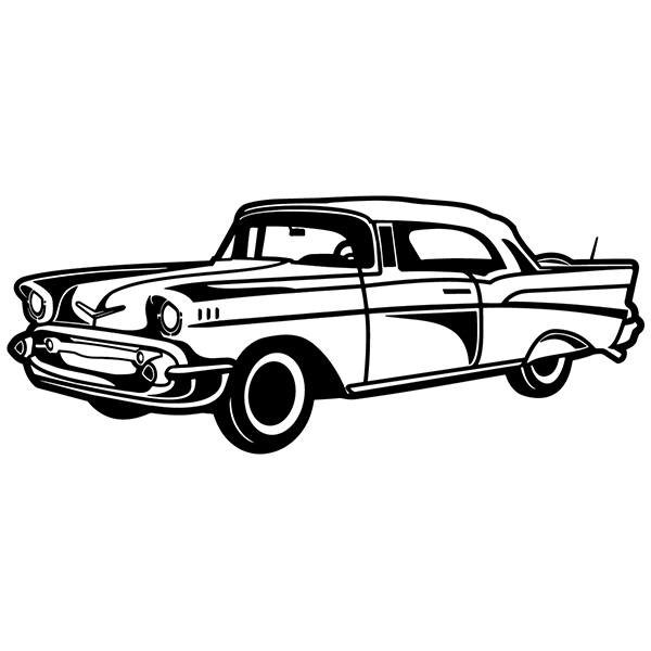 Stickers muraux: Voiture antique Cadillac