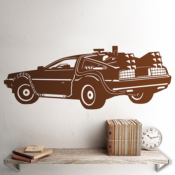 Stickers muraux: DeLorean, Retour vers le futur