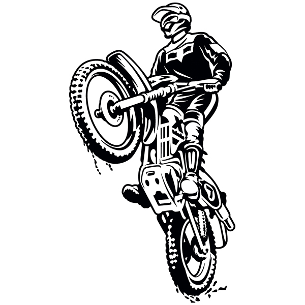 Stickers muraux: Motocross Trial