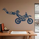 Stickers muraux: Superman saut de motocross 5