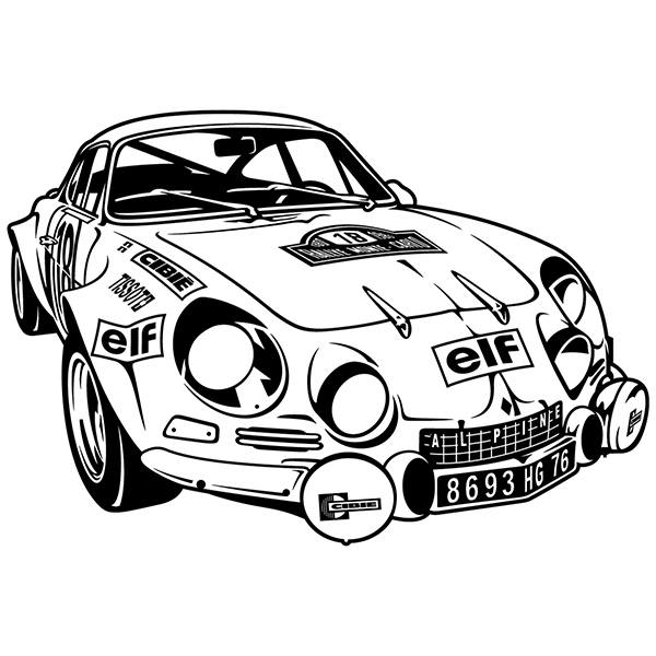 Stickers muraux: Renault Alpine A110