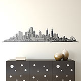 Stickers muraux: Chicago skyline 3