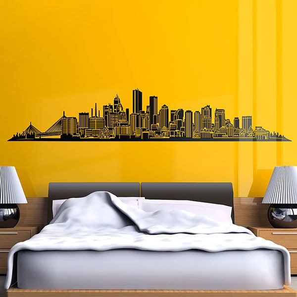 Stickers muraux: Skyline de Boston