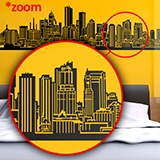 Stickers muraux: Boston Skyline 4