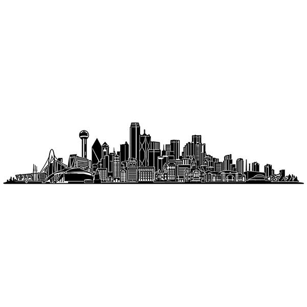 Stickers muraux: Dallas Skyline