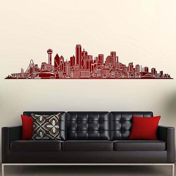 Stickers muraux: Dallas Skyline