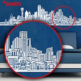 Stickers muraux: Dallas Skyline 4