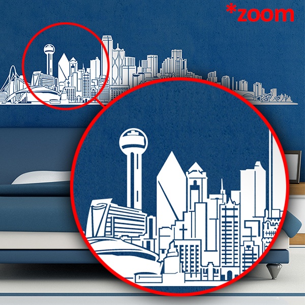 Stickers muraux: Dallas Skyline