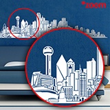 Stickers muraux: Dallas Skyline 5