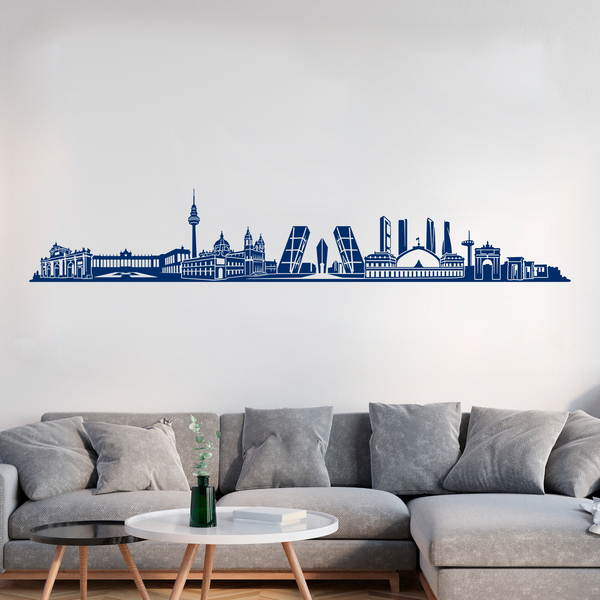 Stickers muraux: Madrid Skyline 