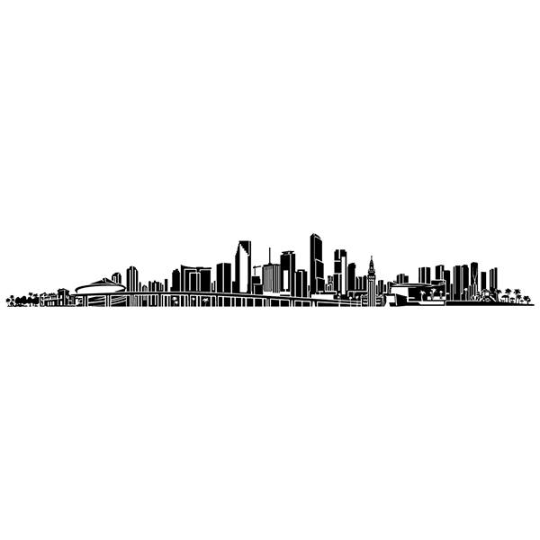 Stickers muraux: Miami Skyline