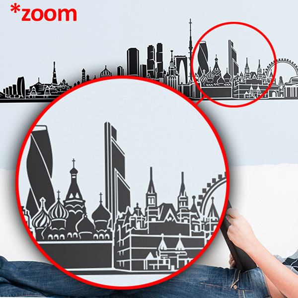 Stickers muraux: Moscow Skyline